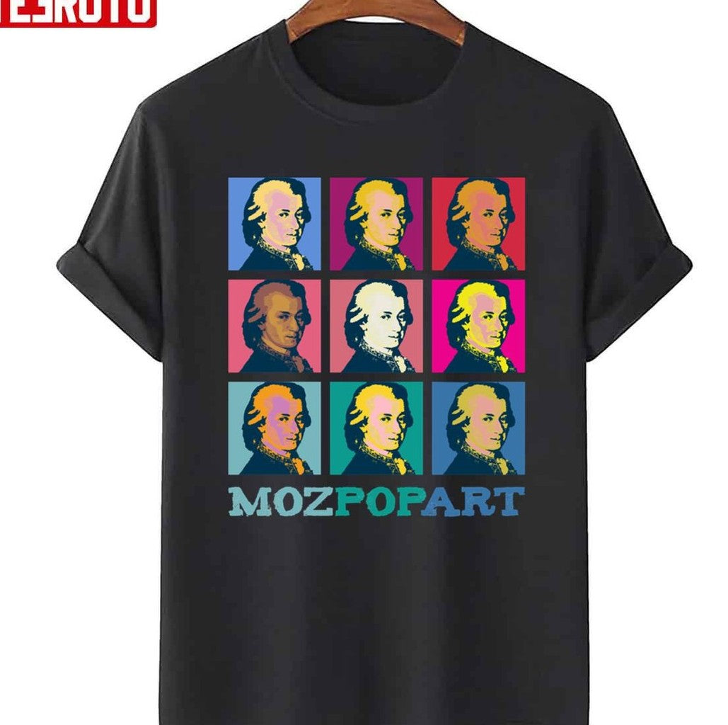 Moz Pop Art Mozart Retro Vintage Unisex T-Shirt