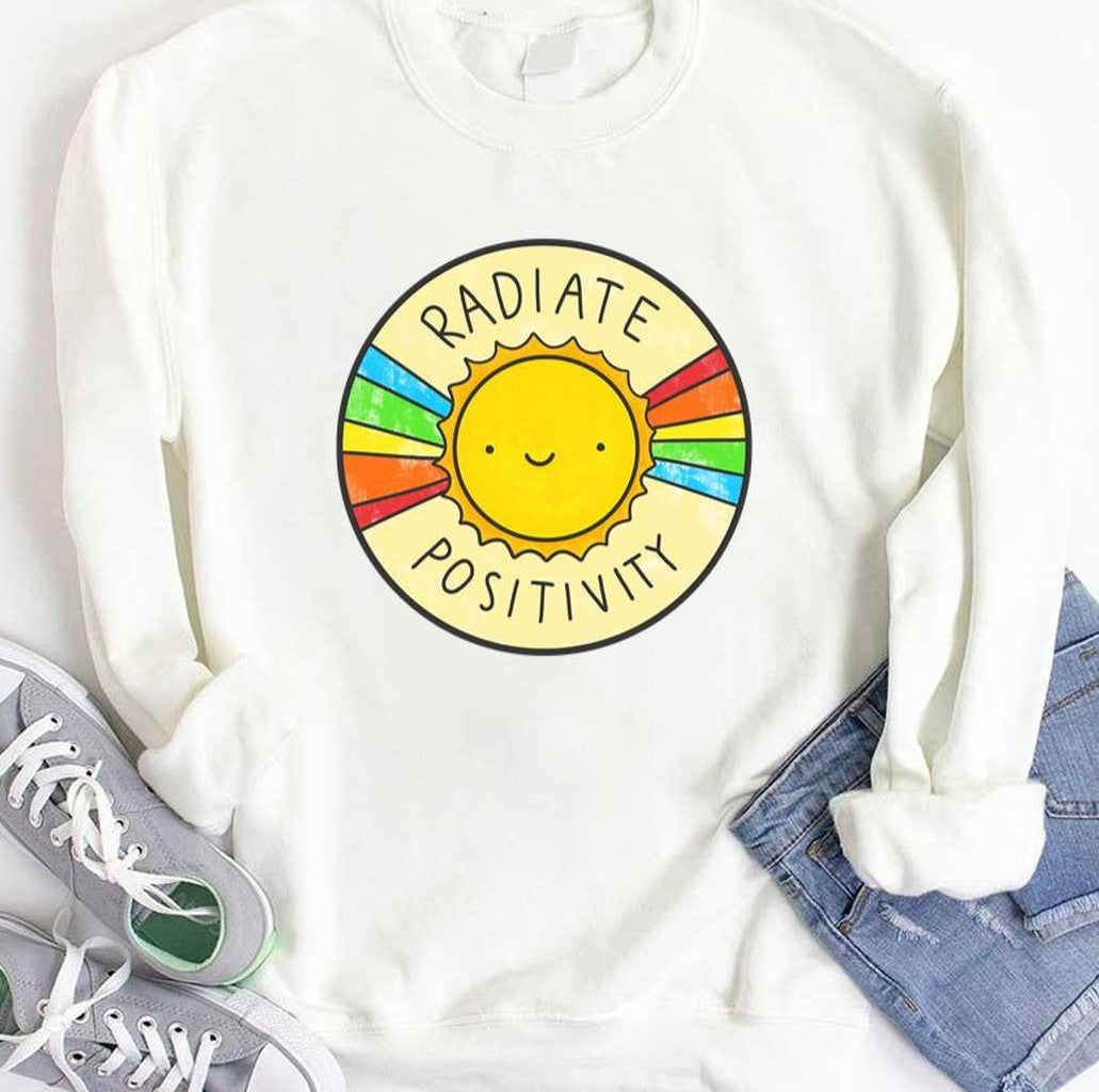 Radiate Positivity Smiley Sunny Unisex T-Shirt