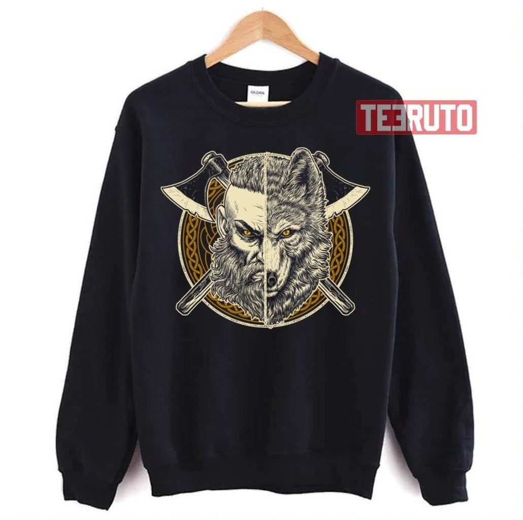 Nordic Viking Wolf Ulfhednar Norse Pagan Unisex Hoodie