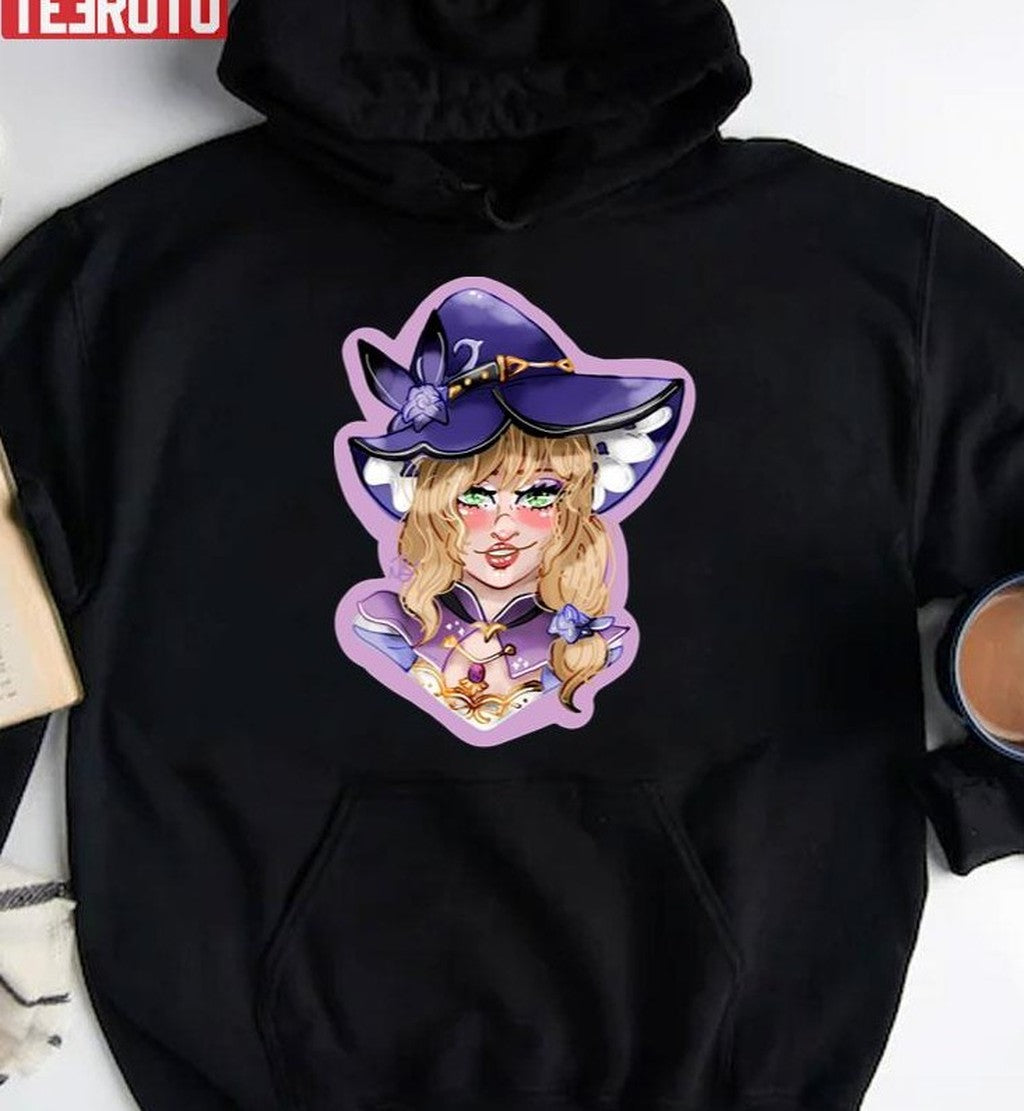 Purple Design Miss Lisa Genshin Impact Unisex T-Shirt