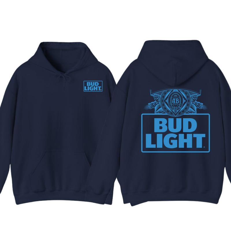 Bud Light - Bud Light Label Shirt For Men For Women Unisex Hoodie and T-Shirt, Graphic tee Gift for Birthday Top Womenswear