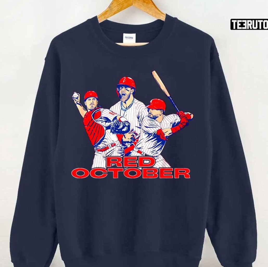 Philadelphia Red October Baseball Design Unisex Sweatshirt