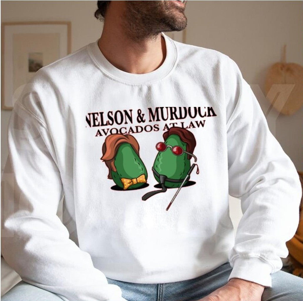 Nelson & Murdock Avocados At Law Matt Murdock Daredevil Marvel Unisex Sweatshirt