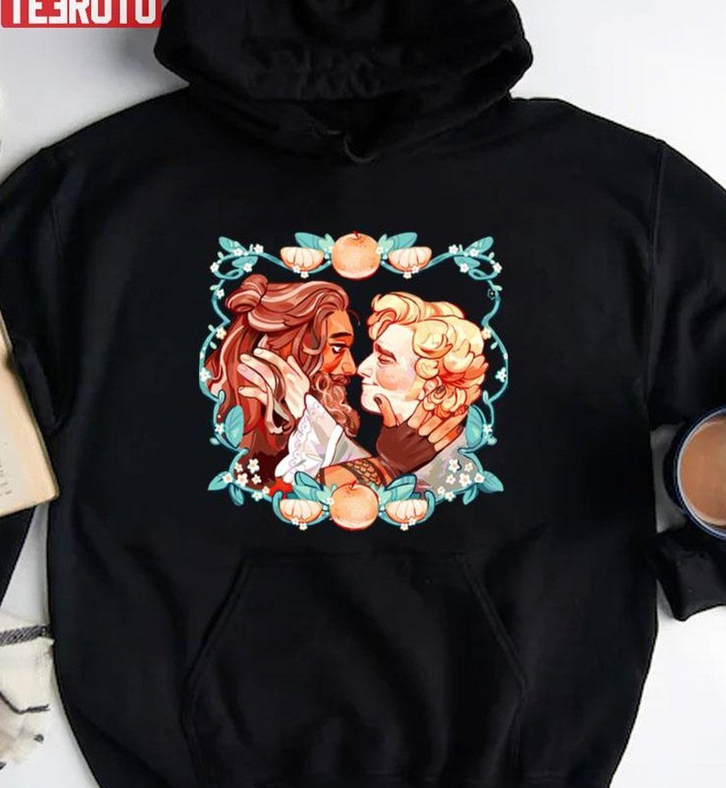 Romantic Blackbeard And Stede Cuddle Love Our Flag Means Death Unisex T-shirt