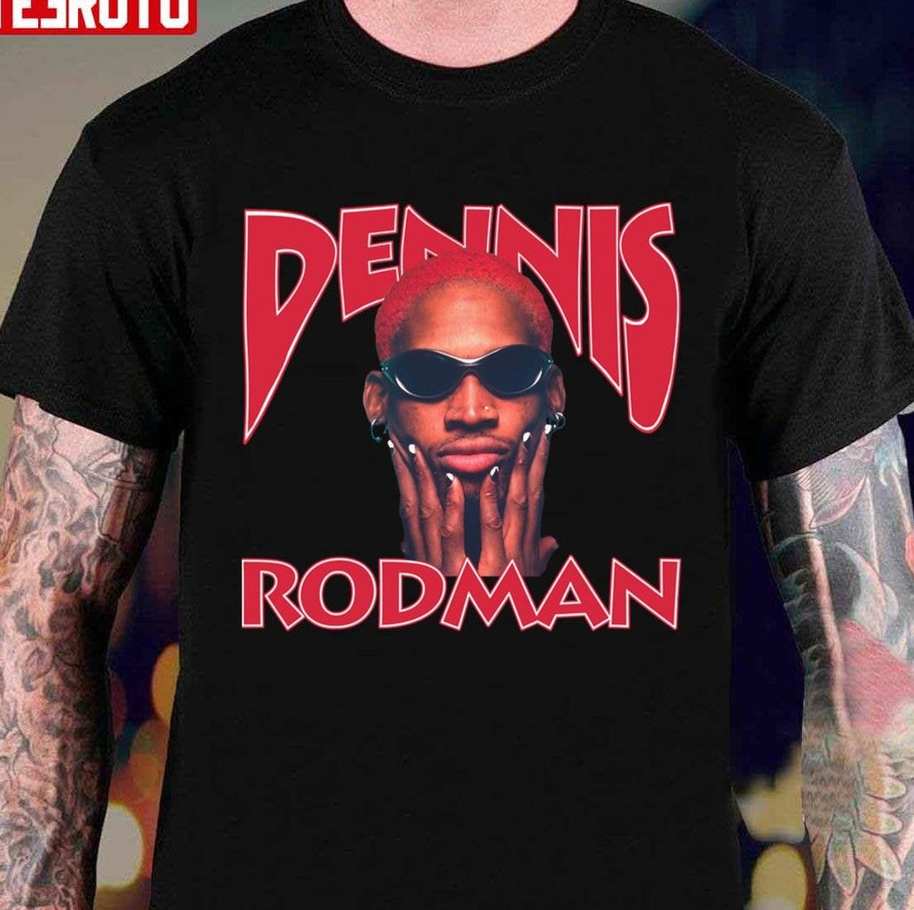 No 91 NBA Basketball Player Dennis Rodman Retro Vintage Graphic Unisex T-shirt