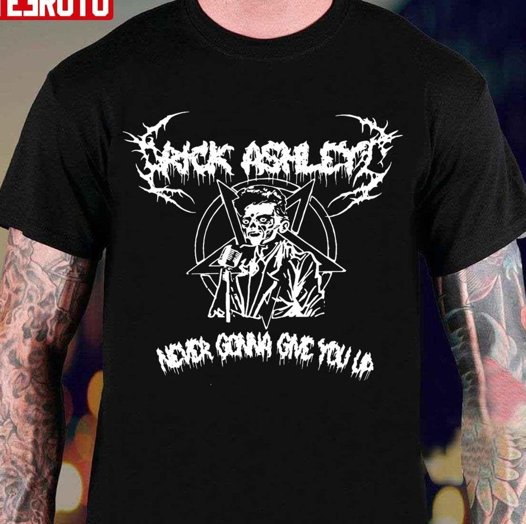 Punk Style Kylie Minogue Rick Astley Never Gonna Give You Up Unisex T-Shirt