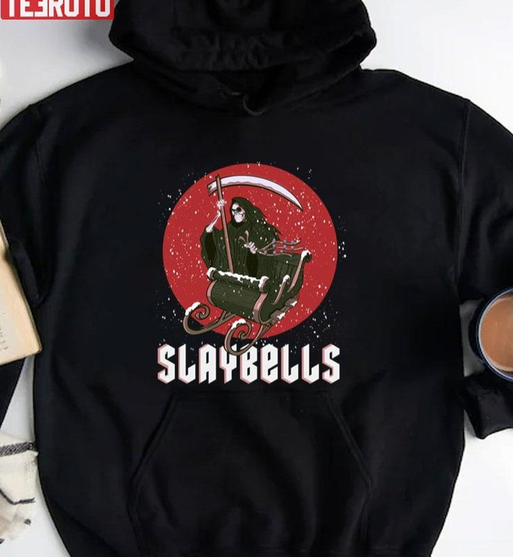 Slaybells Grim Reaper Christmas Holiday Vintage Sweatshirt
