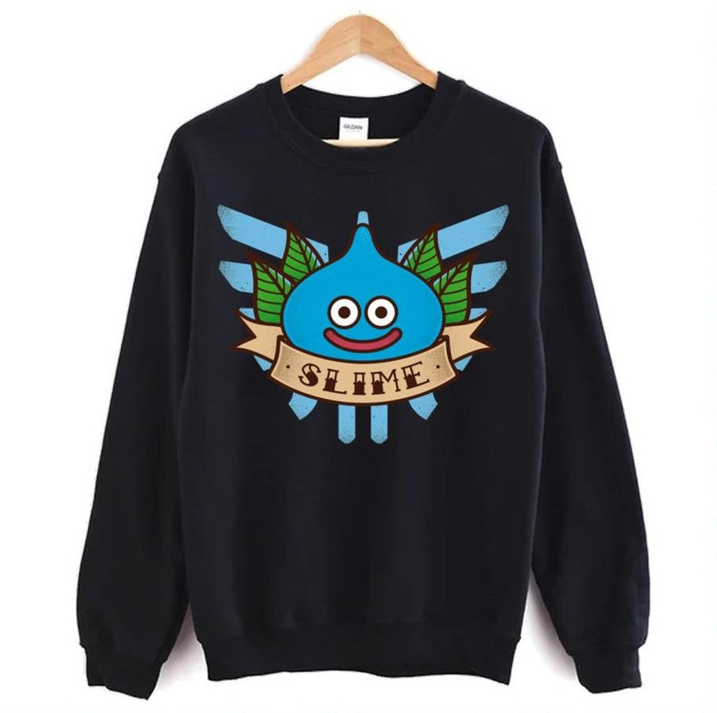 Slime Quest Traditional Tattoo Dragon Quest Unisex Sweatshirt