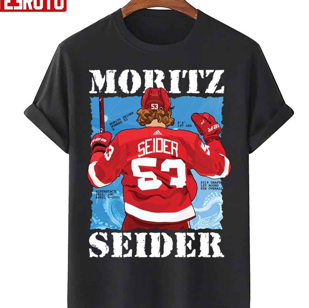 Perfect Moritz Detroit Red Wings Seider Unisex T-Shirt