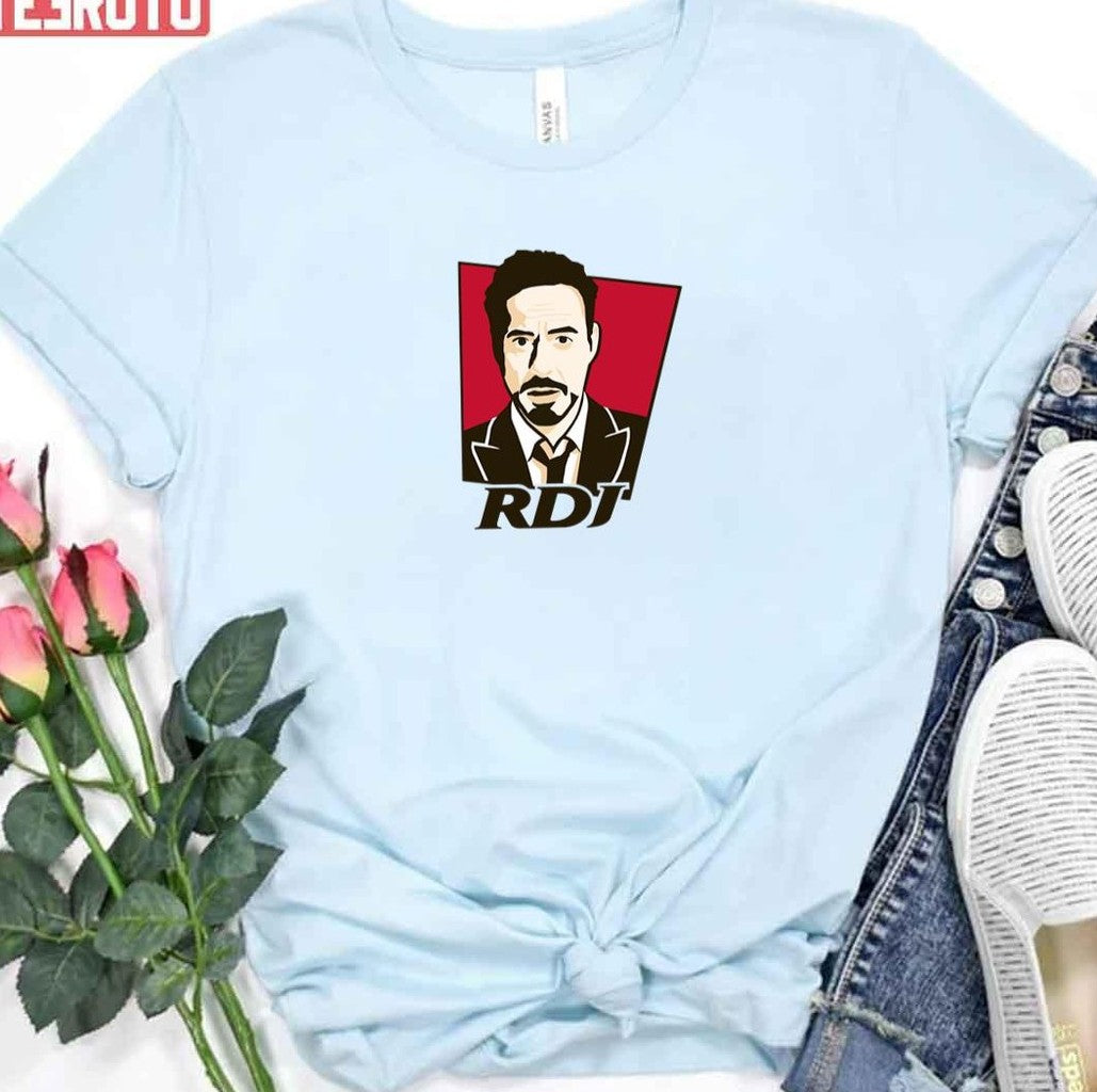 Robert Downey Jr Kfc Logo Ironman Unisex T-Shirt -