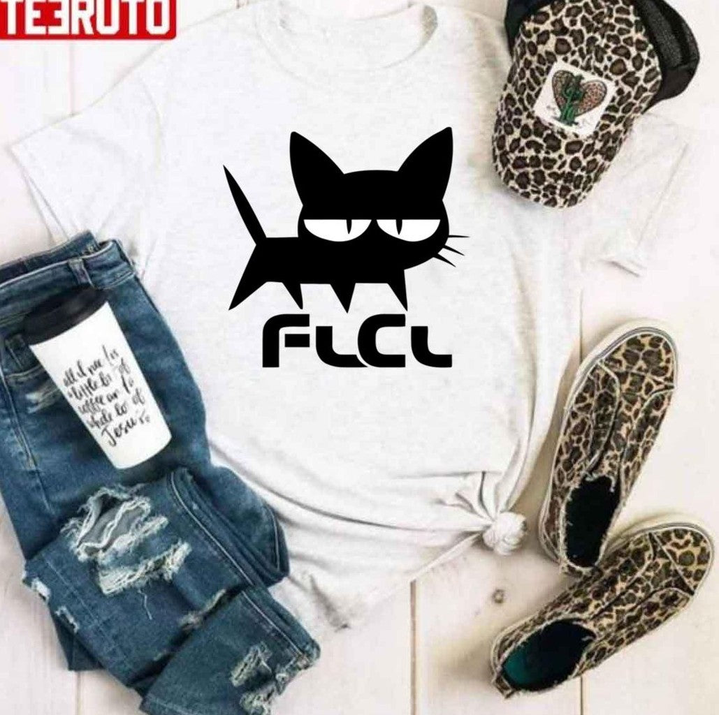 Takkun's Black Cat Bored Face Fooly Cooly Unisex Hoodie