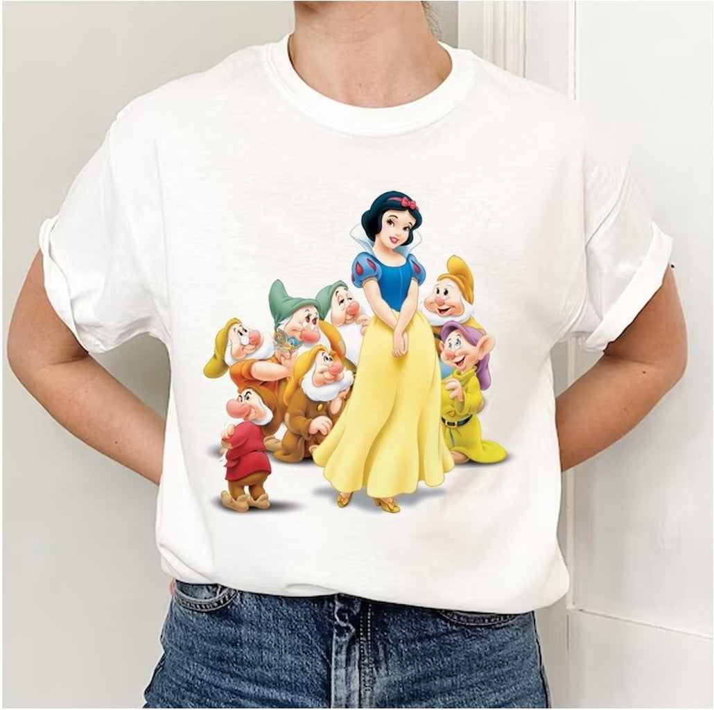 Snow White Queen Seven Dwarfs Dopey Art Unisex T-Shirt