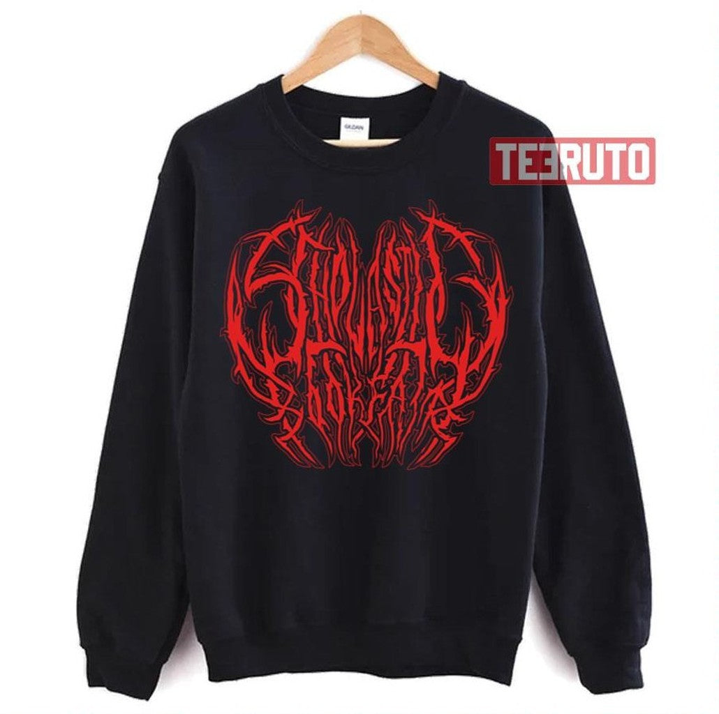 Scholastic Book Fair Scary Stories Red Death Metal Logo Unisex T-Shirt