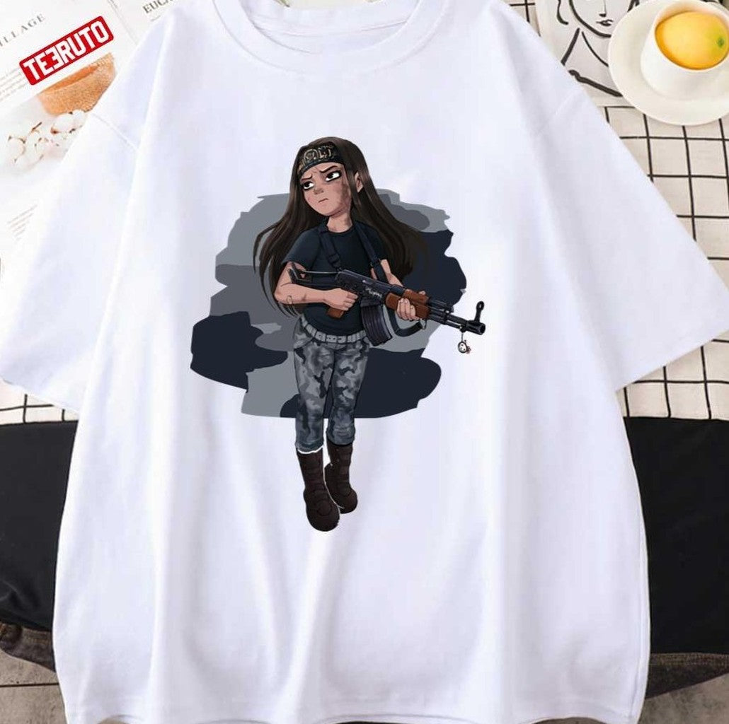 Anime Camo Girl With A Gun Shadbase Unisex Hoodie
