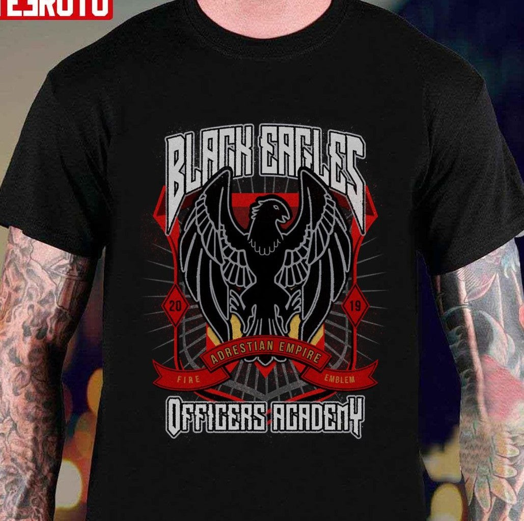 Black Eagles Crest Adrestian Empire Officers Academy Fire Emblem Unisex T-Shirt