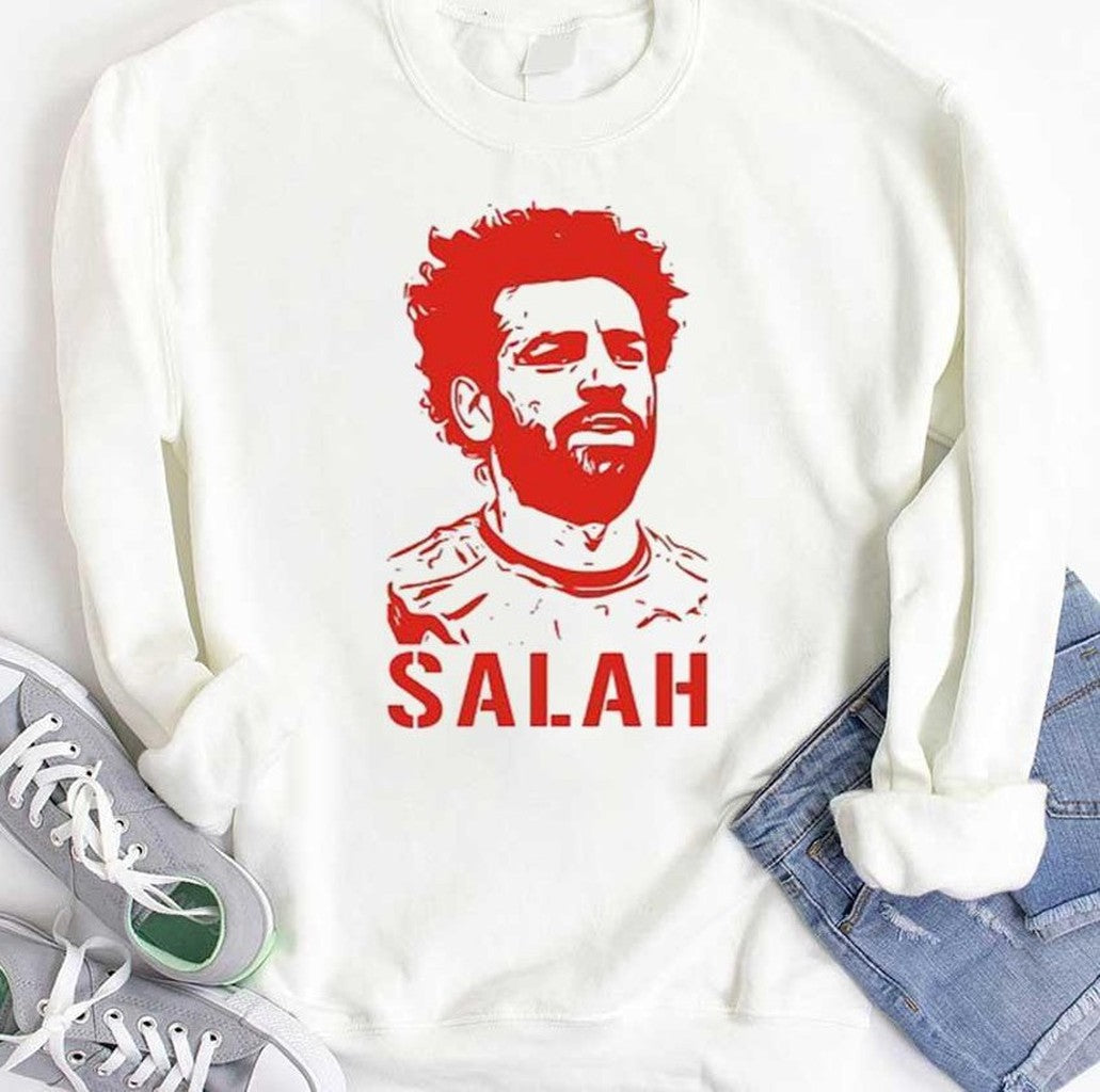Portrait Mohamed Salah Red Art Unisex Hoodie