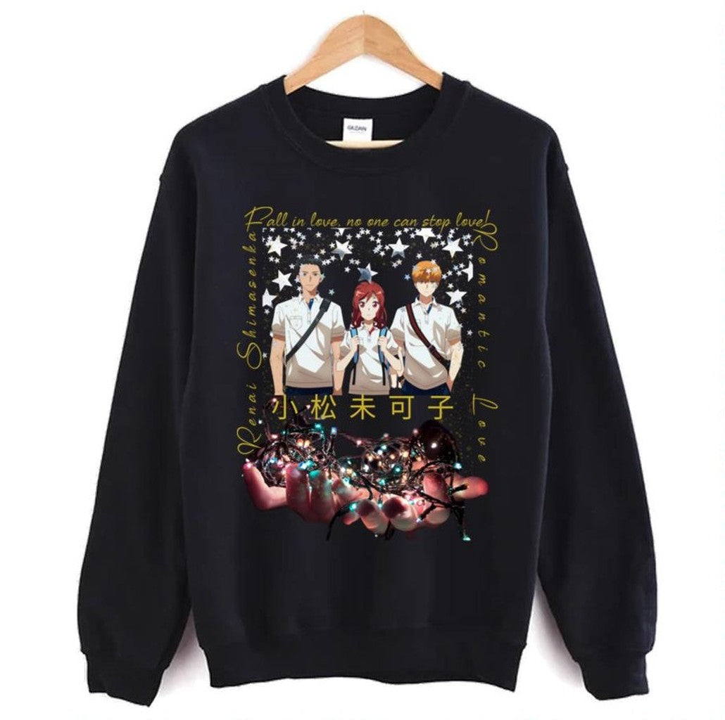 Romantic Love Romantic Killer Anime Renai Shimasenka Unisex Sweatshirt