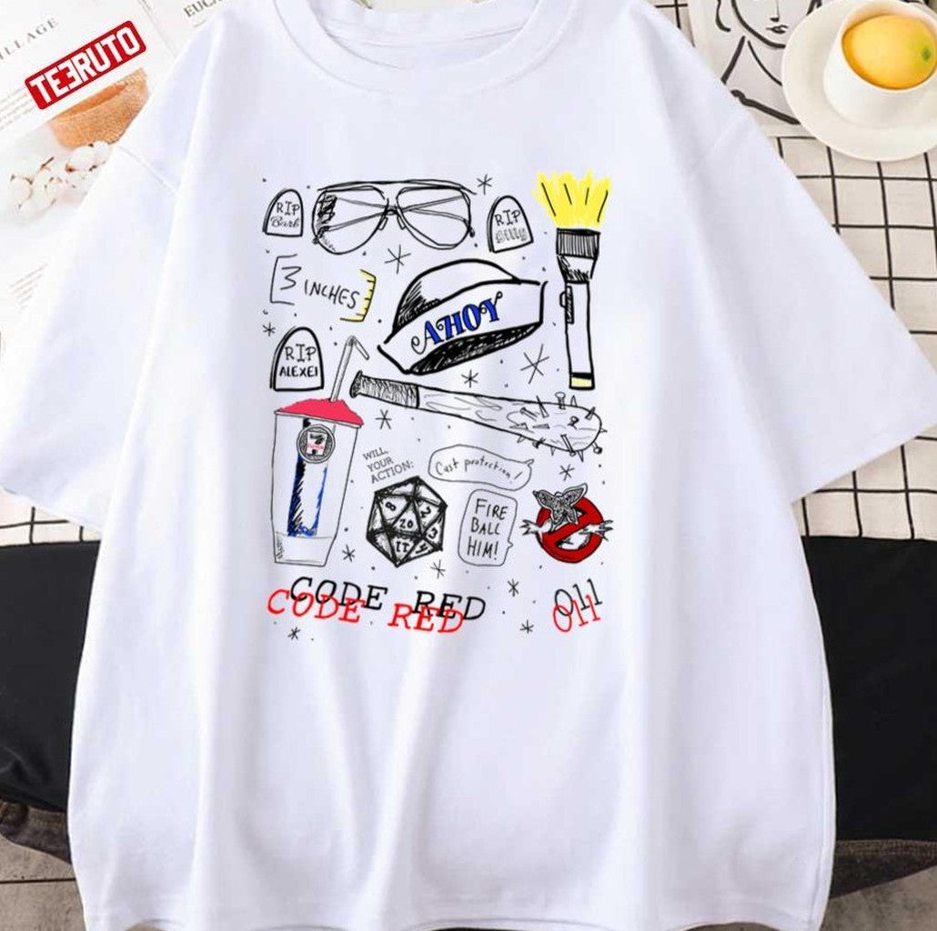 Stranger Things Flash Code Red Iconic Tools Unisex Sweatshirt