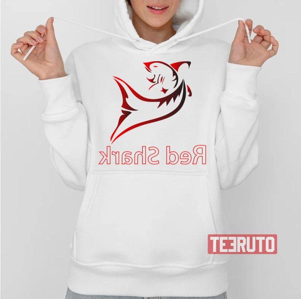Red Shark In Reverse Unisex T-Shirt