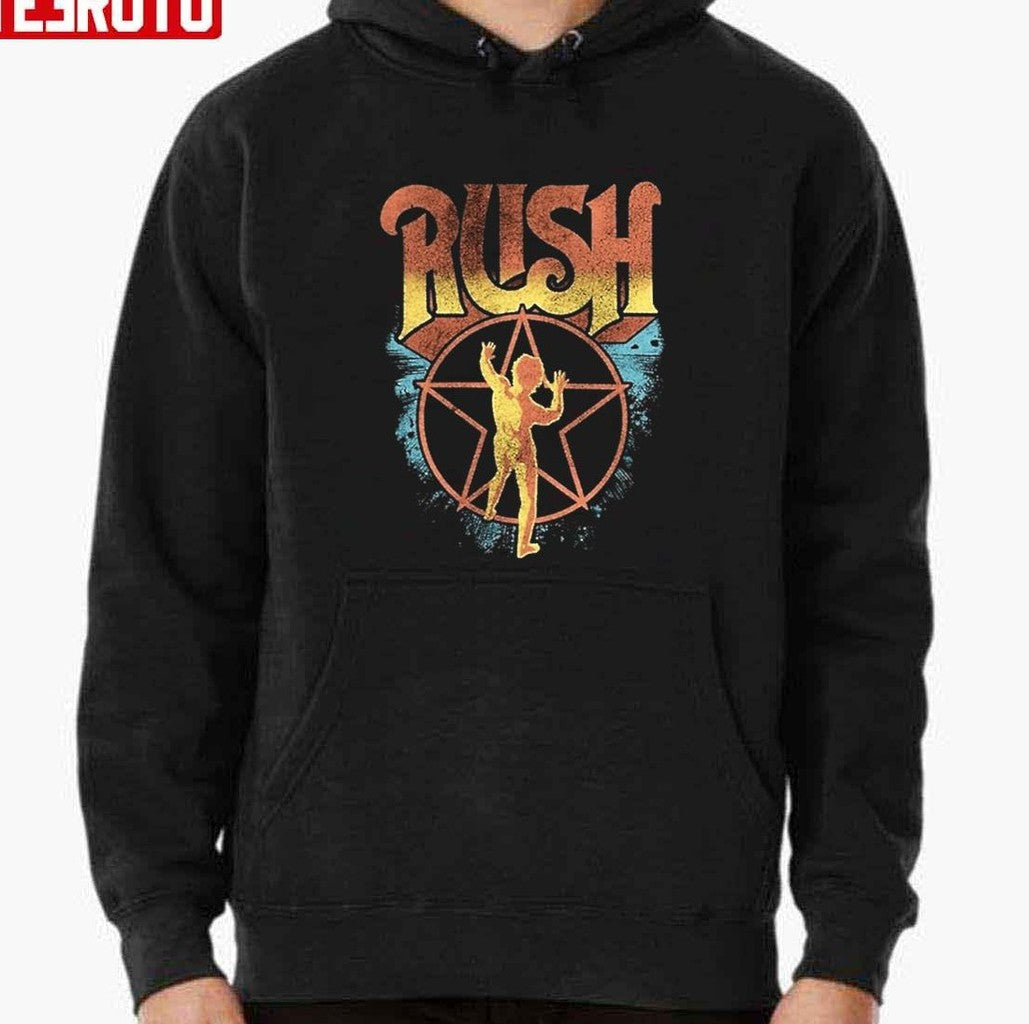 Rush Band Vintage Retro Red Stars Kid Unisex T-Shirt