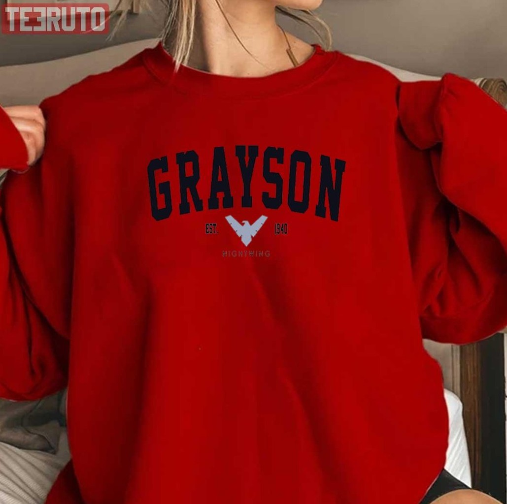Nightwing Dick Grayson Est. 1940 Varsity Unisex Sweatshirt