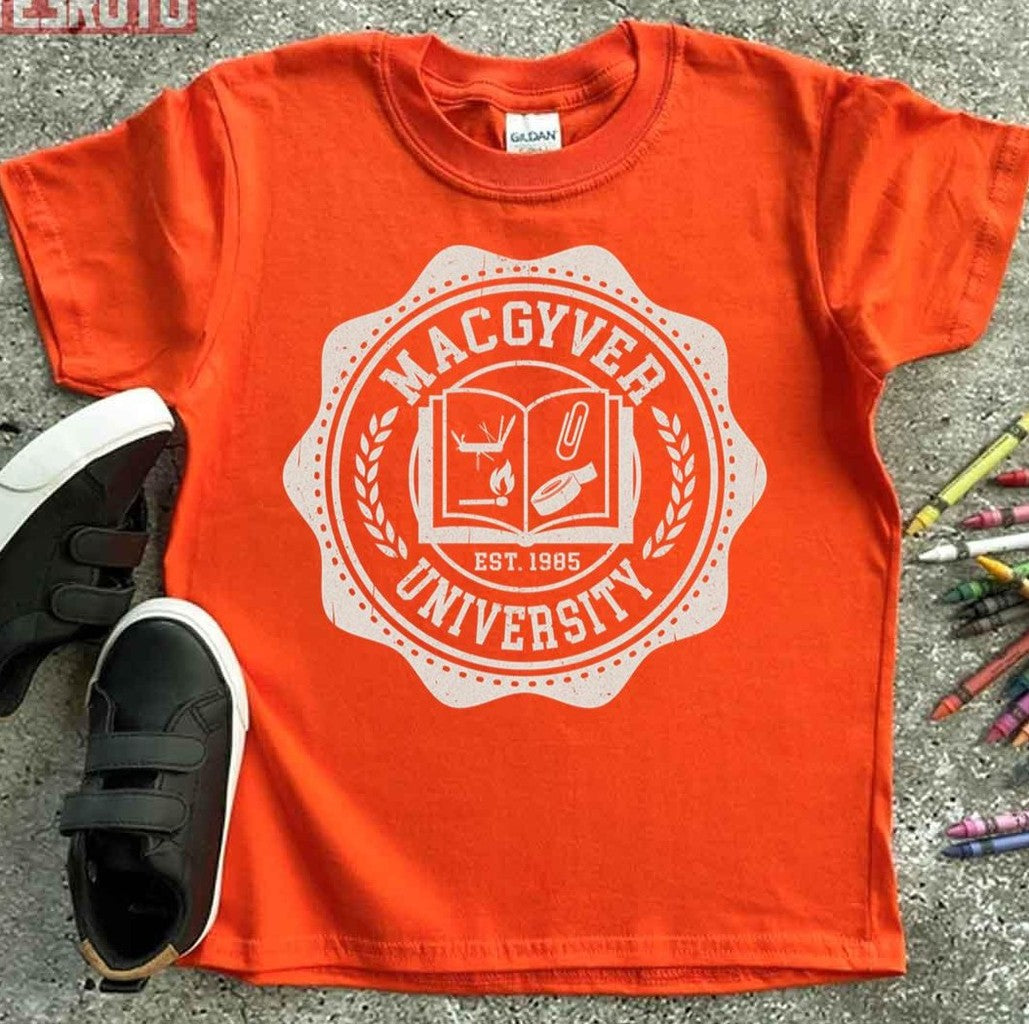 Round Logo Macgyver University Unisex T-Shirt