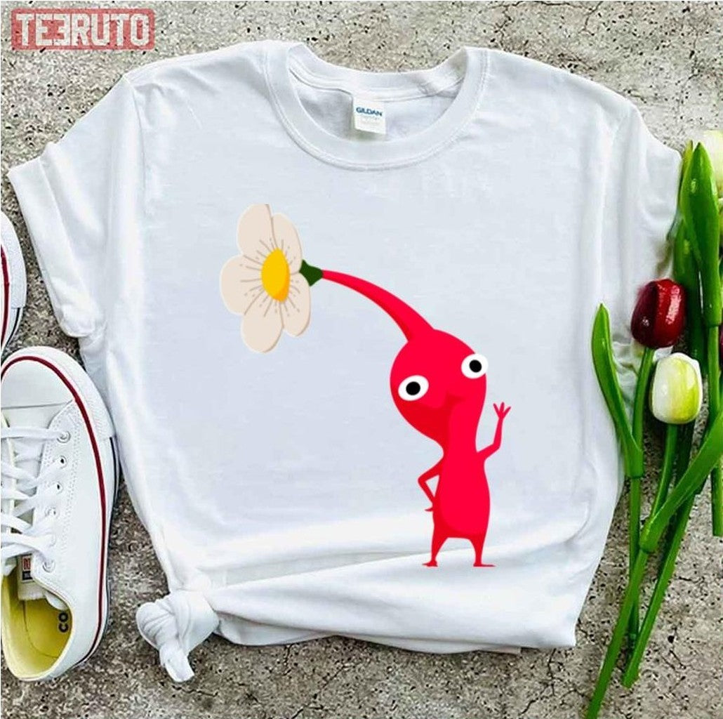 Say Hi Red Fire Pikmin Unisex T-Shirt