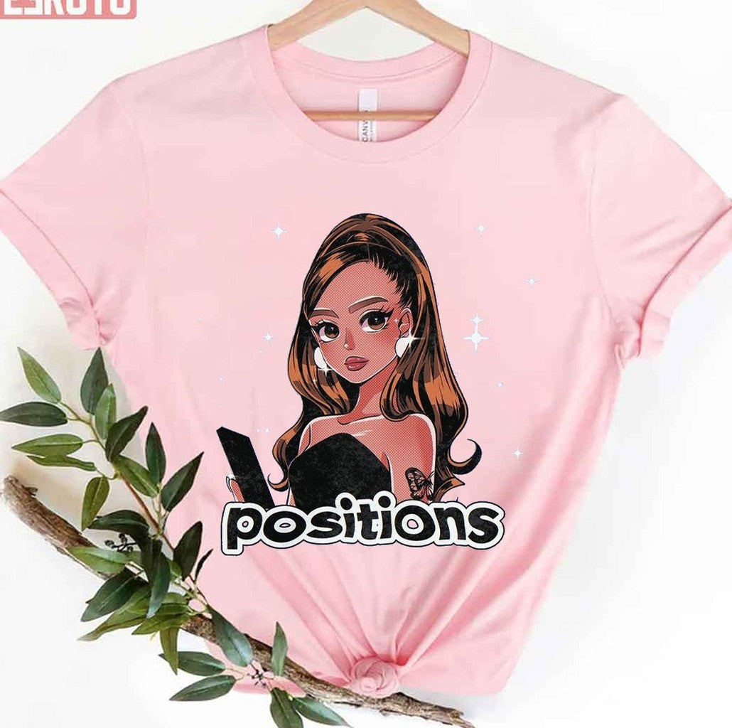 Animated Ariana Grande Positions Design Unisex T-Shirt