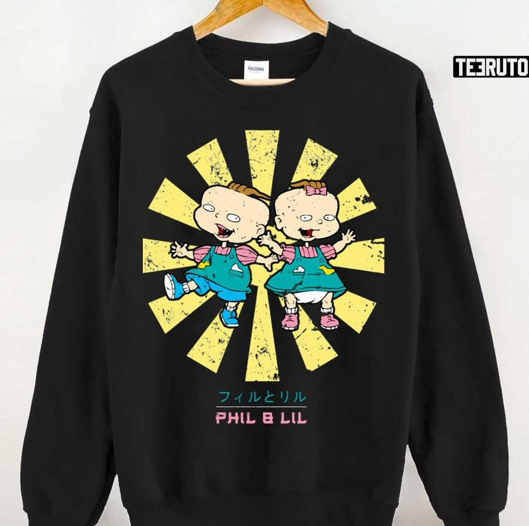 Phil And Lil Retro Japanese Rugrats Unisex T-Shirt