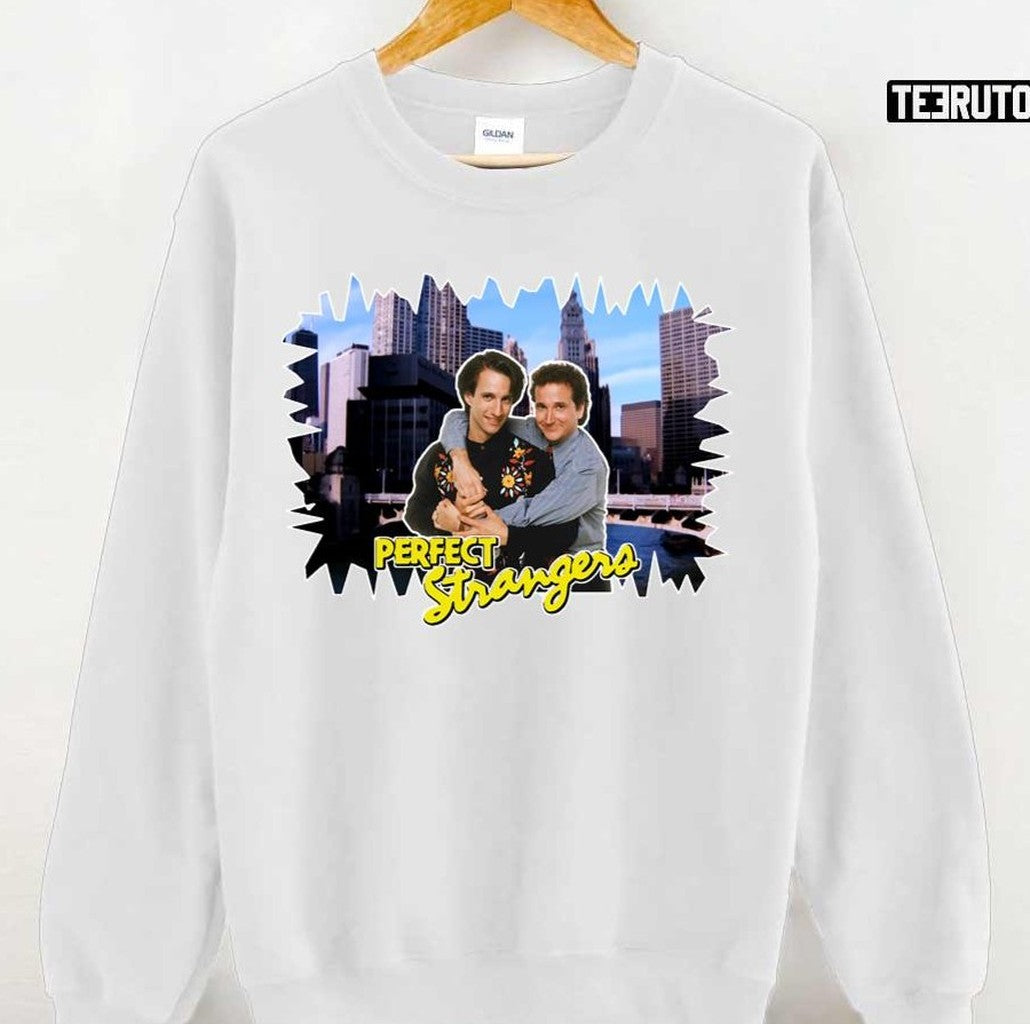 Perfect Strangers Larry Balki Retro Throwback Chicago Skyline Tribute Unisex T-shirt