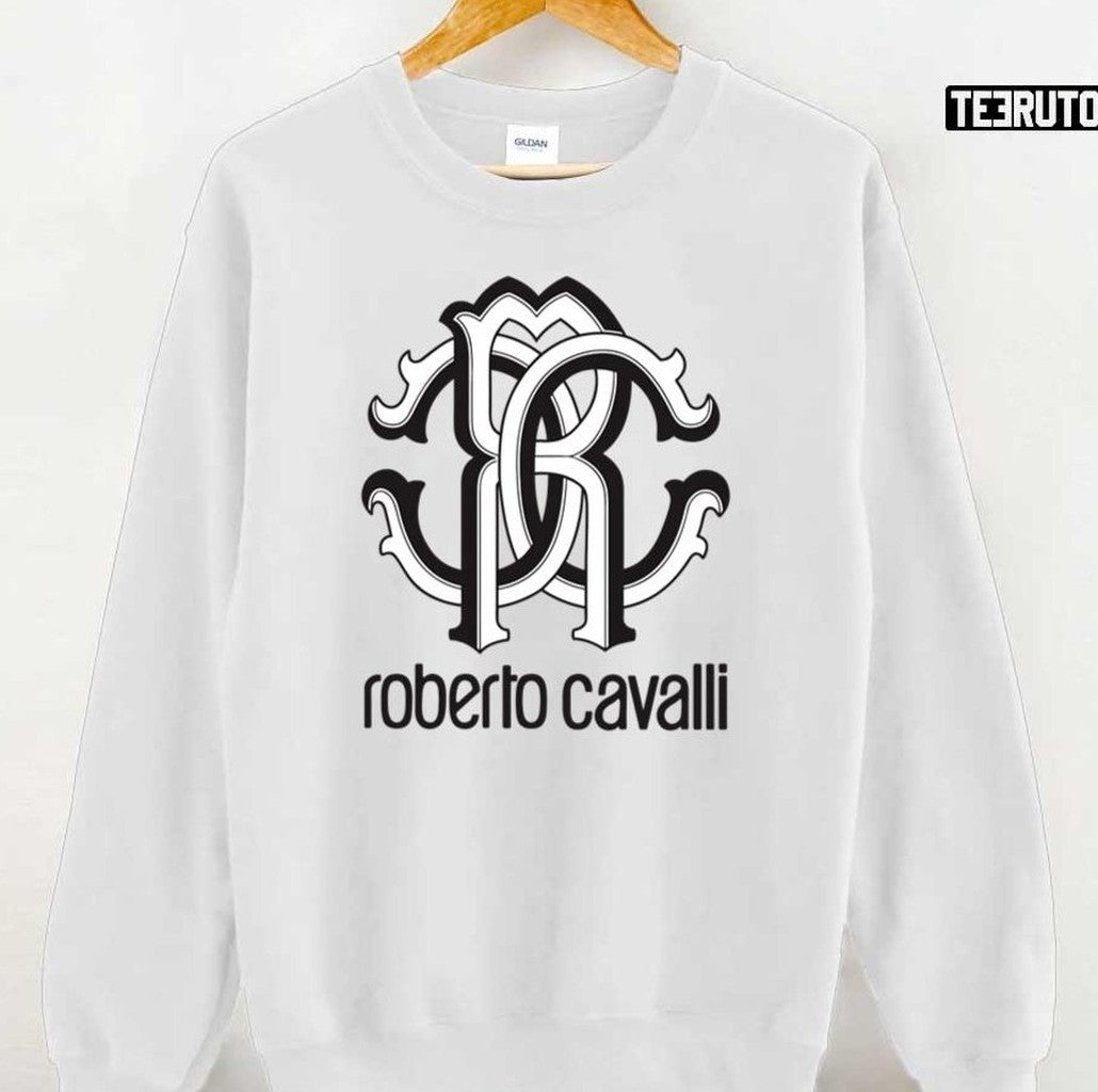 Sepanjang Roberto Cavalli Bersama Relaxed Logo Fit Unisex Sweatshirt