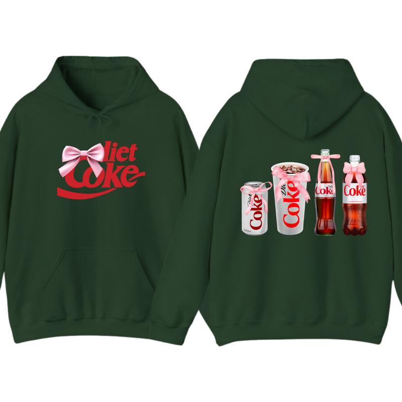 Diet Coke Coquette Hoodie T-shirt - Versatile Unisex - Styles For Every Occasion - Active Lifestyle Essentials