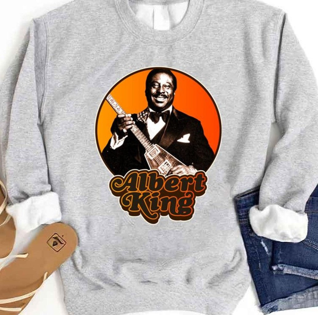 Music Retro Retro Albert King Tribute Cool Graphic Gift Unisex Sweatshirt