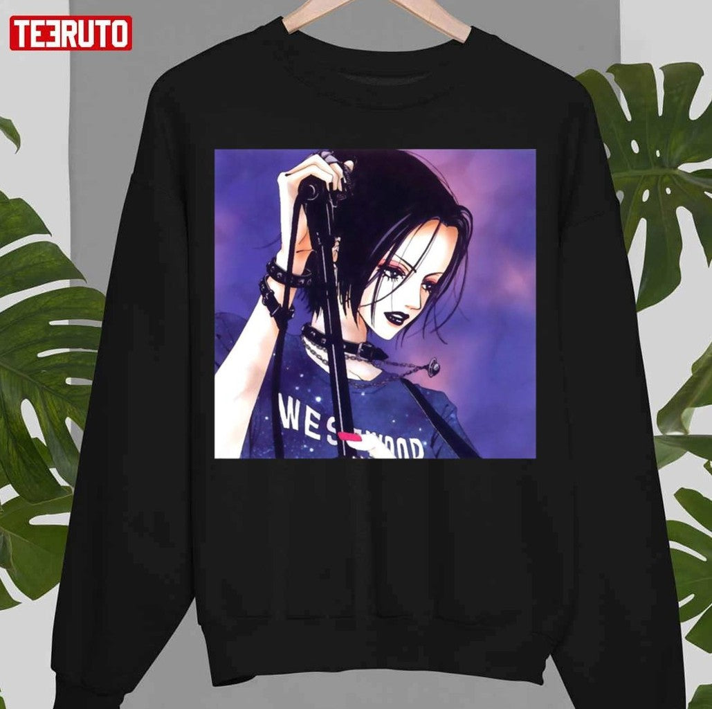 Nana Osaki On Purple Background Unisex T-Shirt