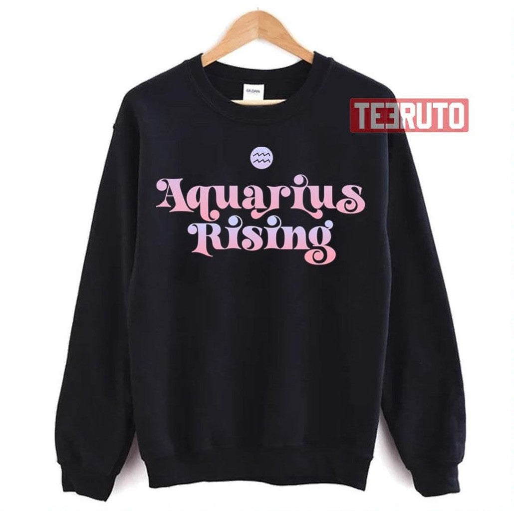 Aquarius Rising Colored Astrology Zodiac Sign Unisex Sweatshirt
