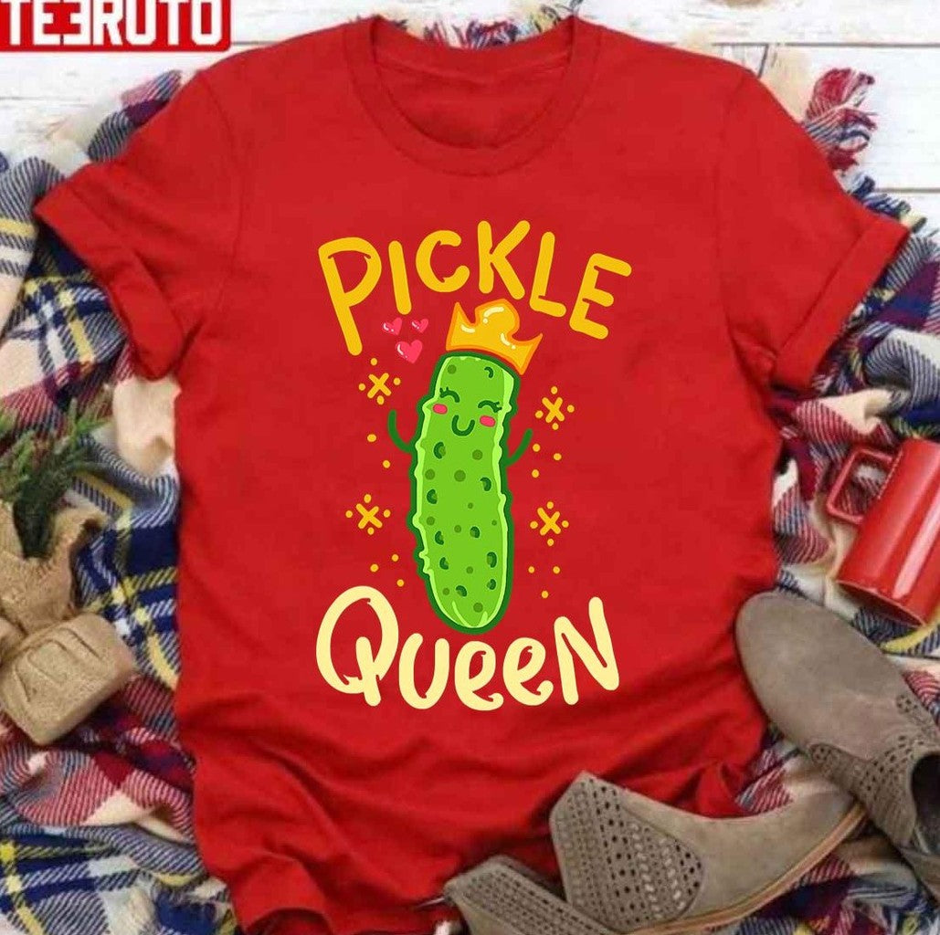 Pickle Queen Vegan Funny Cucumber Vegetable Unisex Sweatshirt