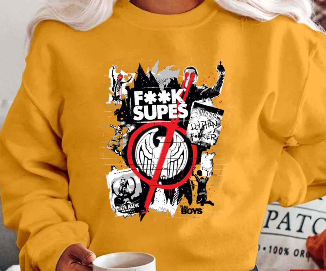 Anti Supes Graffiti The Boys Tv Show Unisex T-Shirt