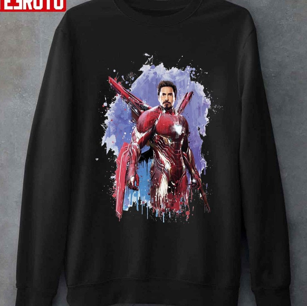 Robert Downey Jr Iron Man Illustration Unisex T-shirt