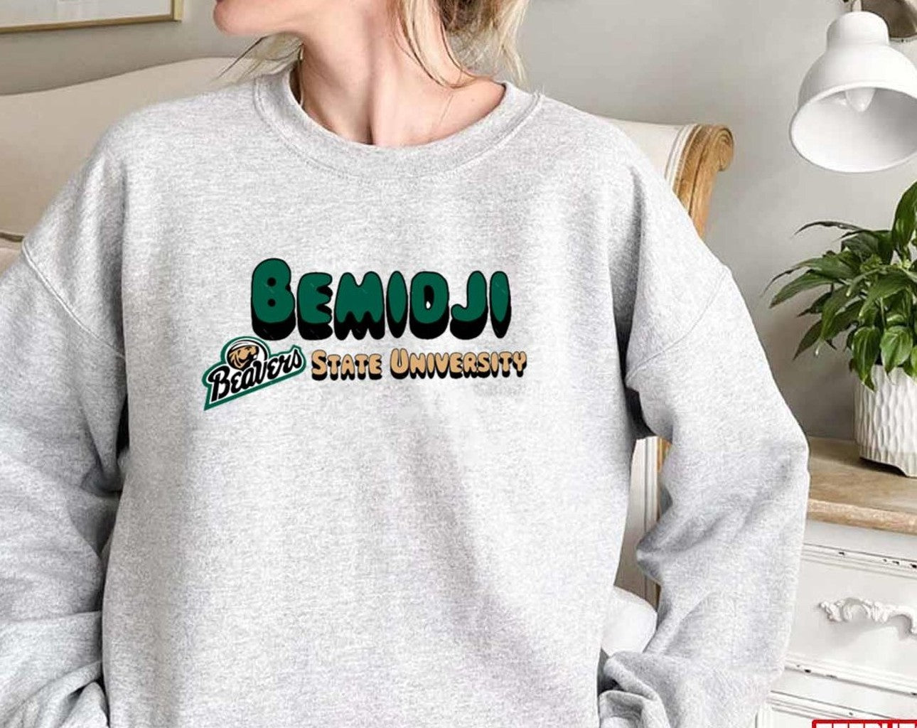 Bemidji State University Logo Text Unisex Sweatshirt