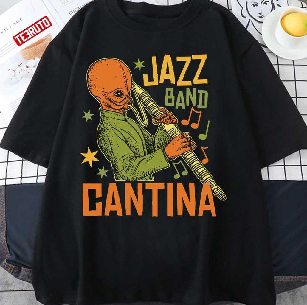 Retro Muisc Design Cantina Jazz Band Unisex T-Shirt