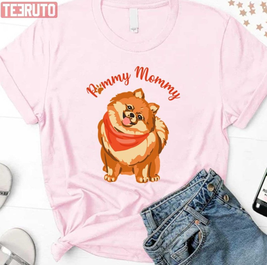 Pommy Mommy Fluffy Red Pomeranian Dog Unisex Sweatshirt