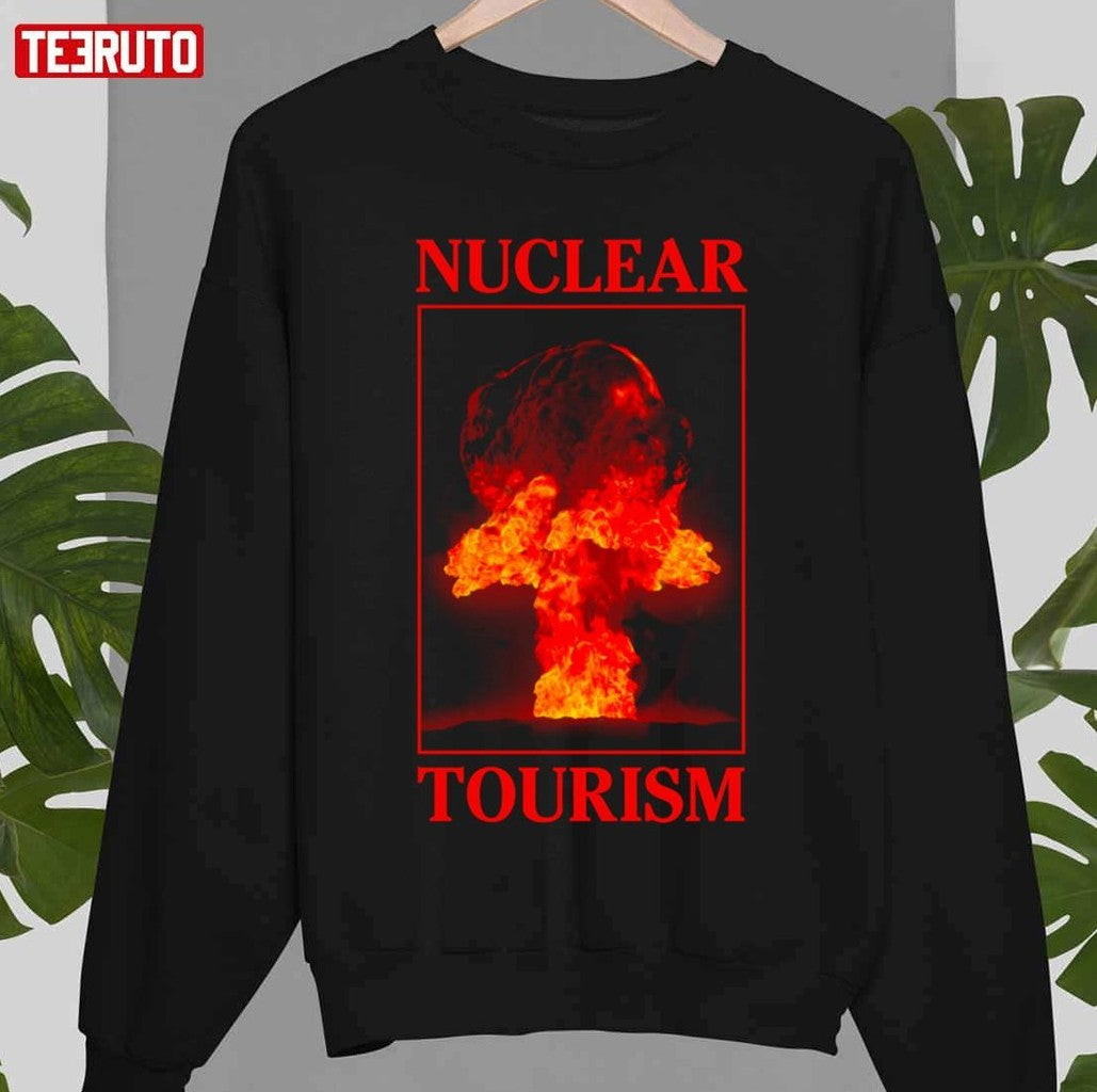 Nuclear Tourism Red Design World War Unisex Sweatshirt