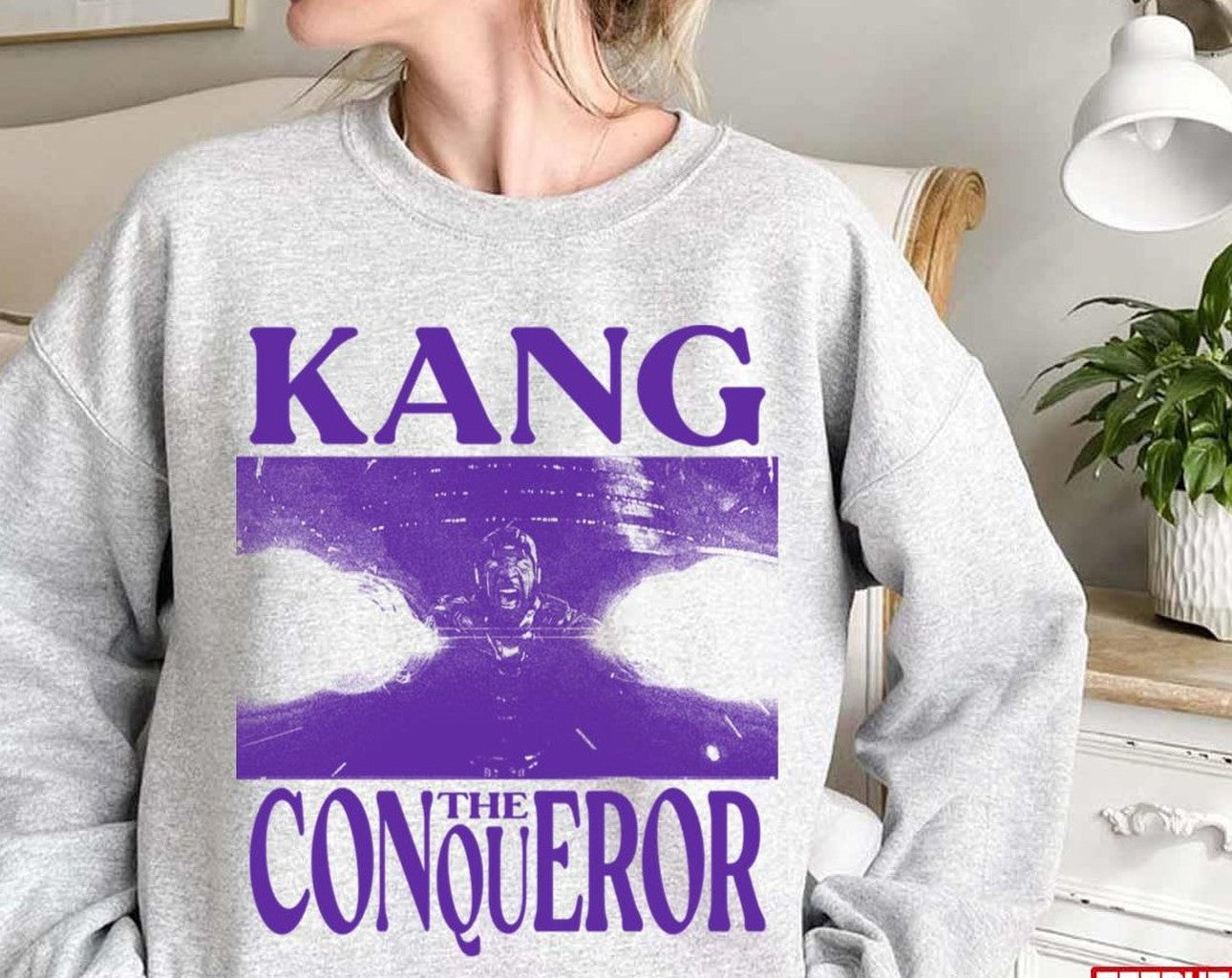 Purple Design Quantumania Kang The Conqueror 2 Unisex Sweatshirt