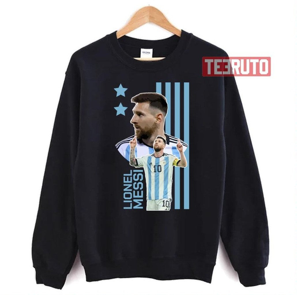 Argentina Colored Lionel Messi Unisex T-Shirt