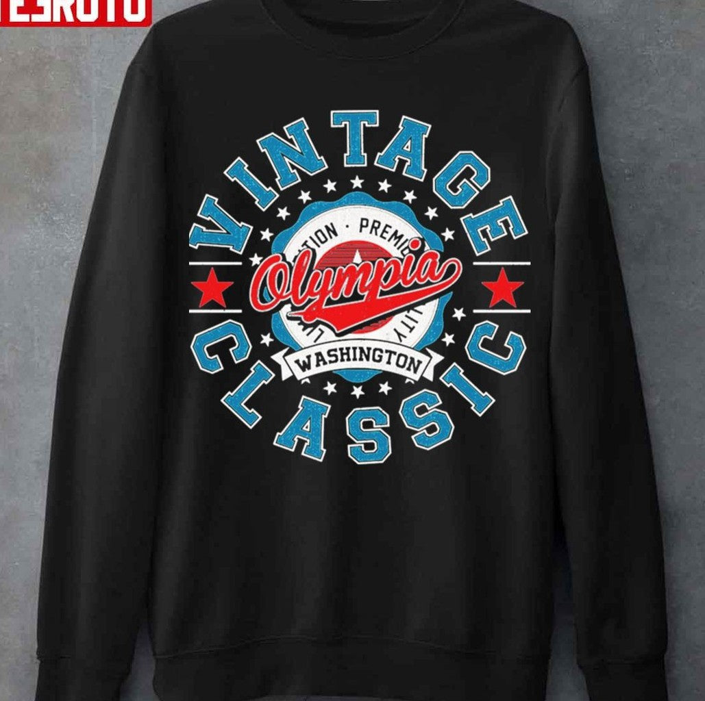 Olympia Washington Vintage Logo Beer Unisex Hoodie