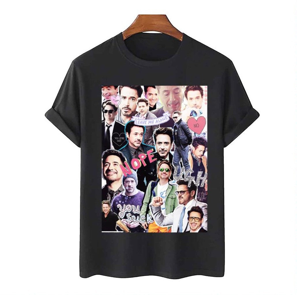 Robert Downey Jr Fangirl Edit Tumblr Collage Marvel Unisex T-Shirt