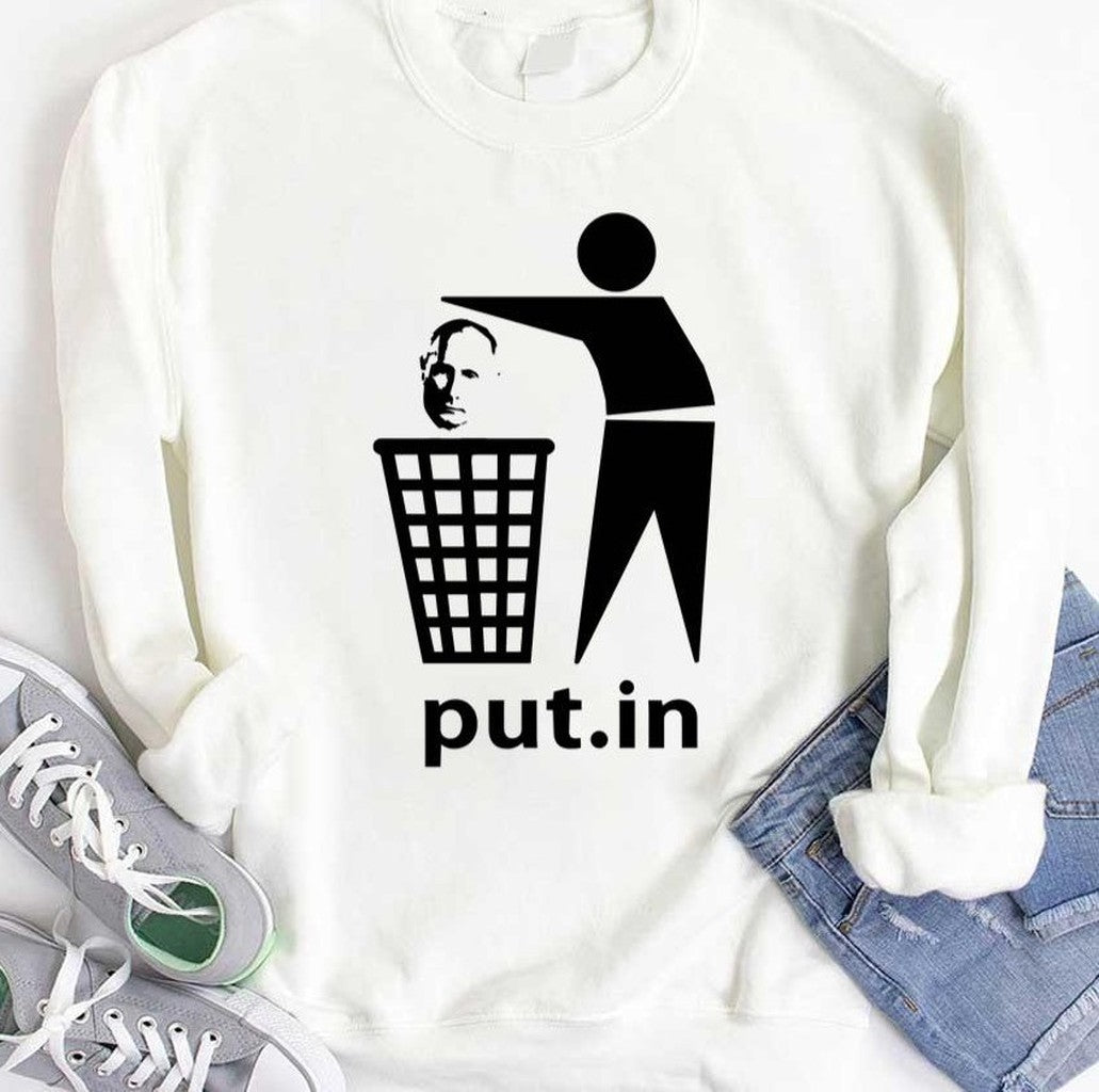 Put.In Trash Anti Putin Stand With Ukraine Unisex T-Shirt