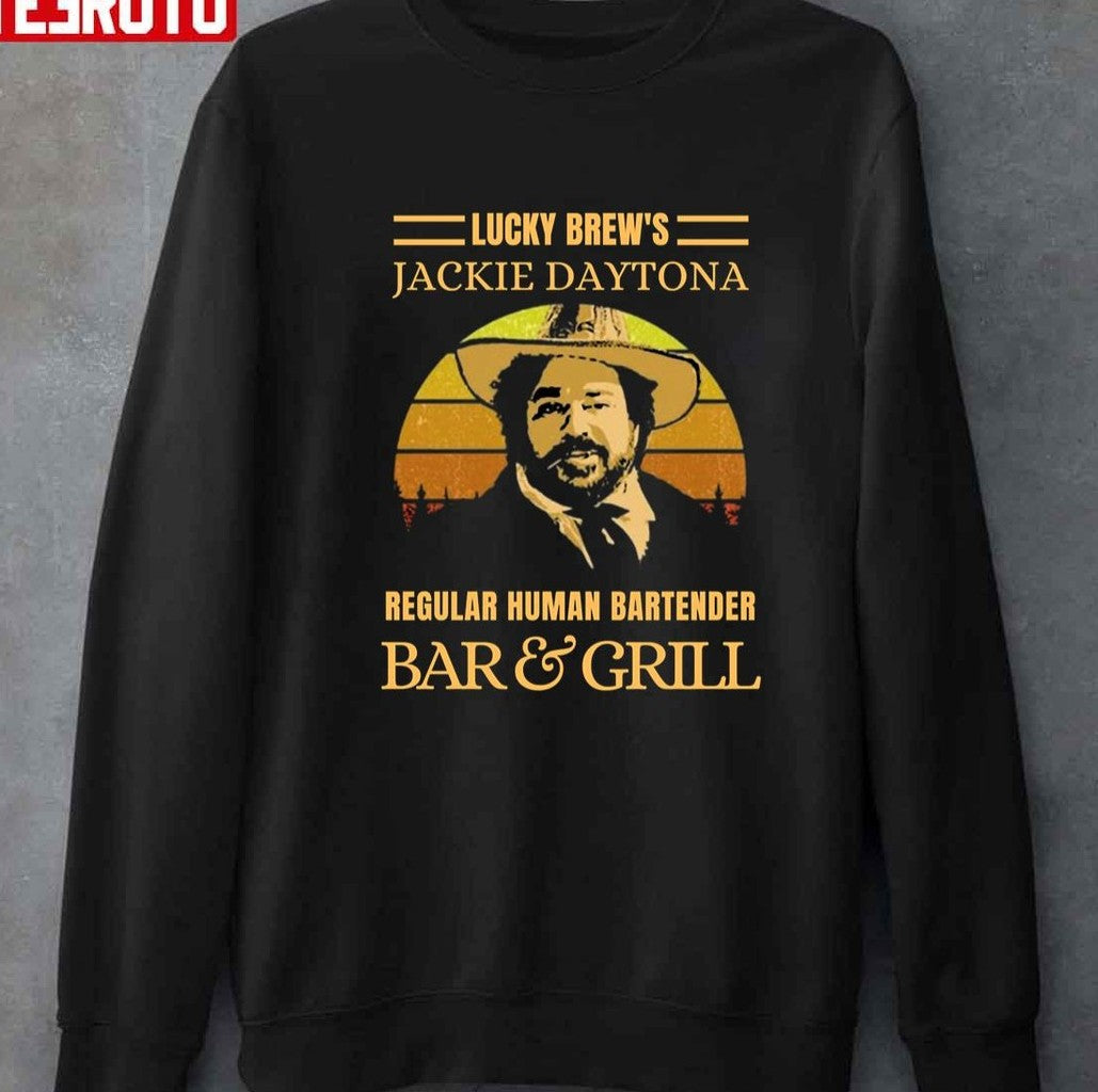 Regular Human Bartender Bar Brews Jackie Daytona And Grill Vintage Retro Unisex T-Shirt Unisex T-Shirt