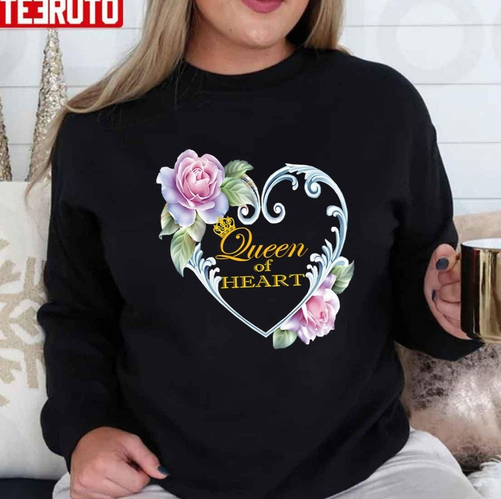 Qoh Queen Of Heart Queen Elizabeth II Unisex T-shirt