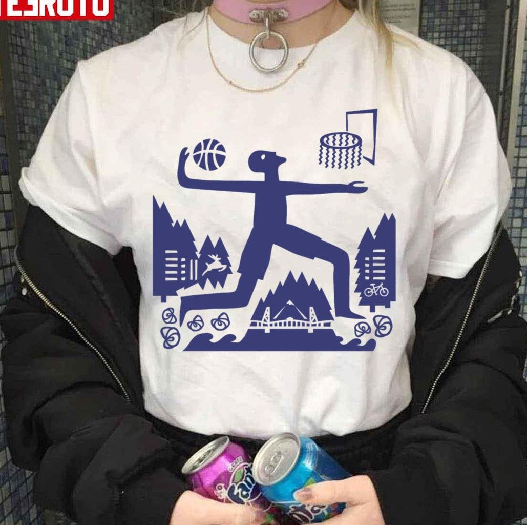 Portland Trail Blazers Inspired Art Unisex Sweatshirt
